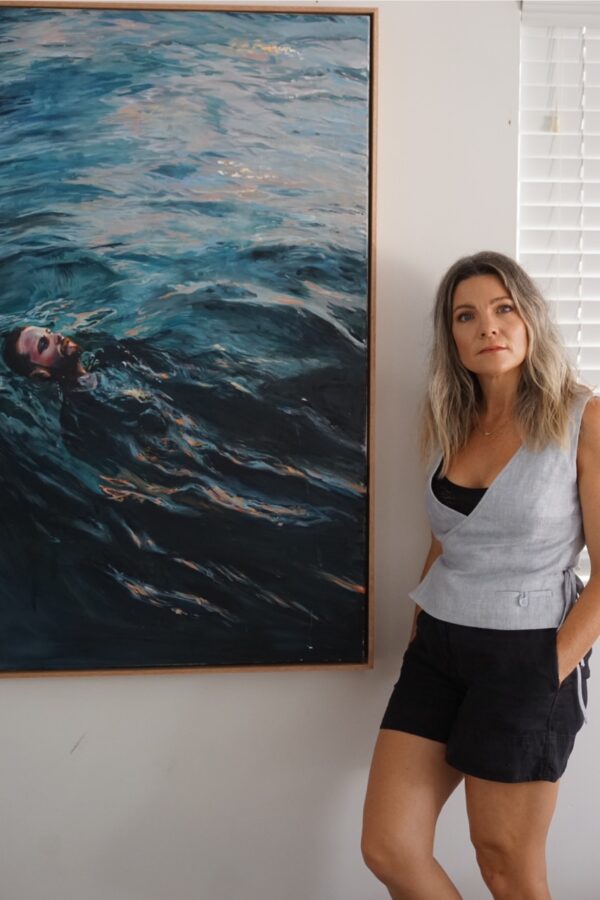 "Deep Water 2" with Timber Floating Frame - Image 2