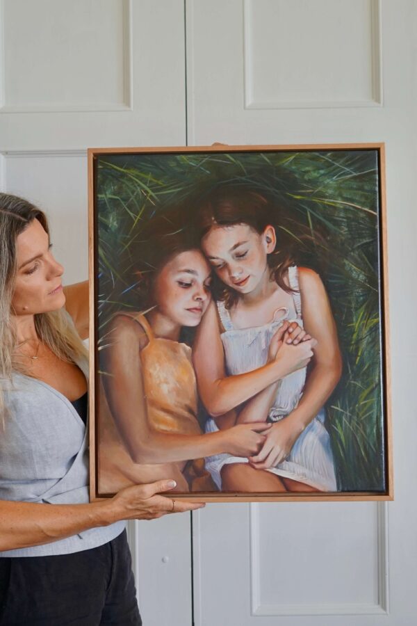 "'Summer" with Timber Floating Frame - Image 2